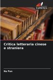 Critica letteraria cinese e straniera