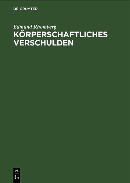 Körperschaftliches Verschulden