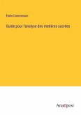 Guide pour l'analyse des matières sucrées