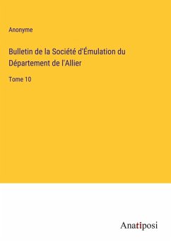 Cover Bulletin de la Société d'Émulation du Département de l'Allier
