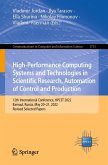High-Performance Computing Systems and Technologies in Scientific Research, Automation of Control and Production (eBook, PDF)