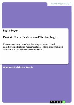 Protokoll zur Boden- und Tierökologie (eBook, PDF)