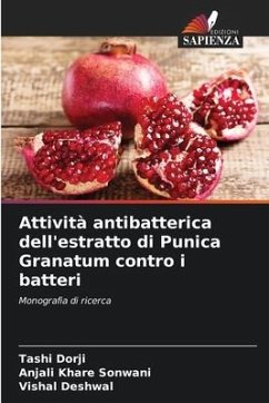 Attività antibatterica dell'estratto di Punica Granatum contro i batteri - Dorji, Tashi;Khare Sonwani, Anjali;Deshwal, Vishal