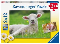 Image of Puzzles Unsere Bauernhoftiere, 2 x 12 Teile