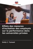 Effets des mesures d'incitation des employés sur la performance dans les universités privées