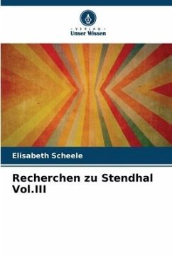 Recherchen zu Stendhal Vol.III - Scheele, Elisabeth