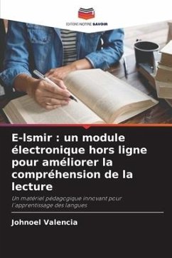 E-lsmir : un module électronique hors ligne pour améliorer la compréhension de la lecture - Valencia, Johnoel