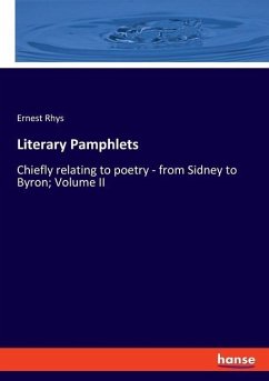 Literary Pamphlets - Rhys, Ernest