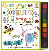 COLOREA CON TUS DEDOS: AMIGOS COLOREA CON TUS DEDOS: AMIGOS