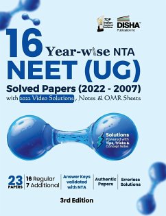 16 Year-wise NTA NEET (UG) Solved Papers (2022 - 2007) with 2022 Video Solutions, Notes & OMR Sheets 3rd Edition   - Disha Experts