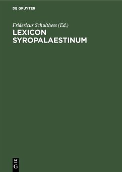 Cover Lexicon Syropalaestinum (eBook, PDF)