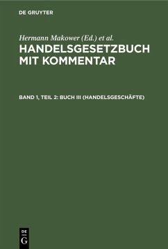 Cover Buch III (Handelsgeschäfte) (eBook, PDF)