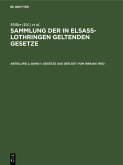Gesetze aus der Zeit von 1896 bis 1900 (eBook, PDF)