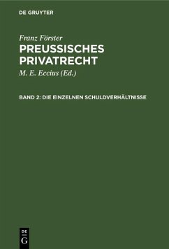 Cover Die einzelnen Schuldverhältnisse (eBook, PDF)
