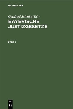 Cover Bayerische Justizgesetze (eBook, PDF)