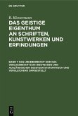 Das Urheberrecht und das Verlagsrecht nach deutschen und ausländischen Gesetzen systematisch und vergleichend dargestellt (eBook, PDF)