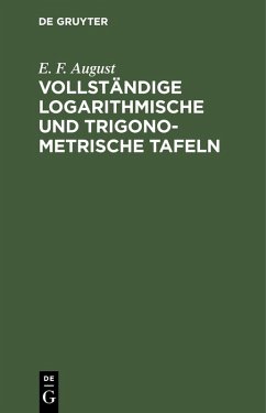 Cover Vollständige logarithmische und trigonometrische Tafeln (eBook, PDF)