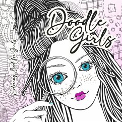 Doodle Girls Coloring Book for Girls - Grafik, Musterstück