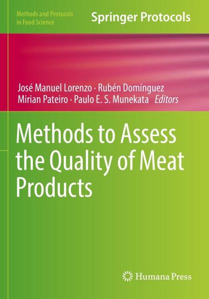 Methods to Assess the Quality of Meat Products Methods to Assess the Quality of Meat Products