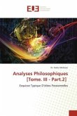 Analyses Philosophiques [Tome. III - Part.2]