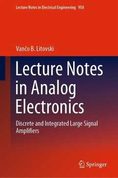 Lecture Notes in Analog Electronics (eBook, PDF) - Litovski, Vanco B.