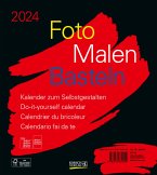 Foto-Malen-Basteln Bastelkalender schwarz 2024