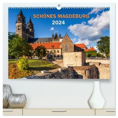 Schönes Magdeburg (hochwertiger Premium Wandkalender 2024 DIN A2 quer), Kunstdruck in Hochglanz - Schwingel, Andrea
