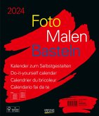 Foto-Malen-Basteln Bastelkalender schwarz groß 2024