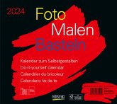 Foto-Malen-Basteln Bastelkalender quer schwarz 2024