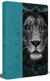 Biblia Rvr 1960 Letra Grande, Tamaño Manual, Tapa Dura de Tela León Aguamarina / Spanish Bible Rvr 1960 Handy Size Large Print Hardcover Cloth Lion Aquamari