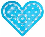 Hama 8231 - Stiftplatte Herz für Maxi-Bügelperlen, transparent