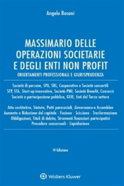 Massimario delle operazioni societarie e degli enti non profit (eBook, ePUB) - Busani, Angelo