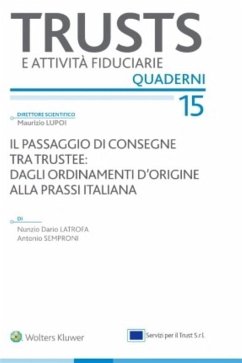 Cover Il passaggio di consegne tra trustee: dagli ordinamenti d'origine alla prassi italiana (eBook, ePUB)
