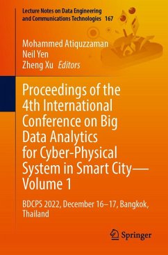 Cover Proceedings of the 4th International Conference on Big Data Analytics for Cyber-Physical System in Smart City - Volume 1