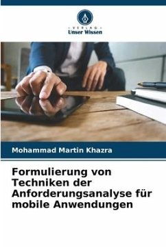 Cover Formulierung von Techniken der Anforderungsanalyse für mobile Anwendungen