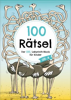 100 Rätsel: Der XXL Labyrinth-Block für Kinder ab 4 - Wirth, Lisa