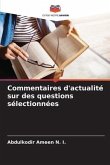 Commentaires d'actualité sur des questions sélectionnées