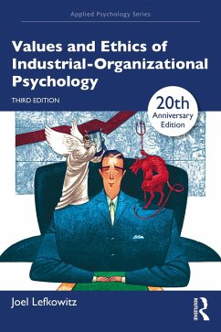 Cover Values and Ethics of Industrial-Organizational Psychology (eBook, PDF)