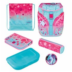 Herlitz Grundschulrucksack SoftLight Plus GREENline Pink Bubbles