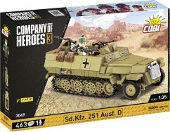 COBI Company of Heroes III 3049 - SD.KFZ. 251 Ausf.D. Halbkettenfahrzeug, 453 Klemmbausteine