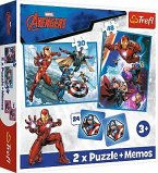 2 in 1 Puzzles + Memo Avengers