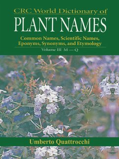 CRC World Dictionary of Plant Nmaes (eBook, PDF) - Quattrocchi, Umberto