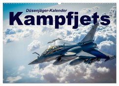 Kampfjets - Düsenjäger-Kalender (Wandkalender 2024 DIN A2 quer), CALVENDO Monatskalender