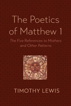 The Poetics of Matthew 1 - Lewis, Timothy