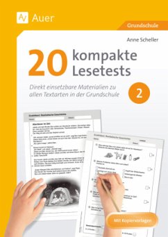 20 kompakte Lesetests für Klasse 2 - Scheller, Anne