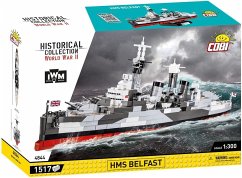 Cover COBI Historical Collection 4844 - HMS Belfast Schlachtschiff, World War II, 1517 Klemmbausteine