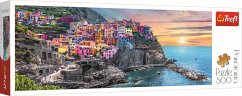 Puzzle 500 Panorama Sonnenuntergang in Vernazza, Italien