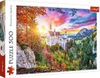 Puzzle 500 Blick auf Neuschwanstein, Deutschland