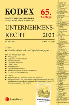 Cover KODEX Unternehmensrecht 2023 - inkl. App