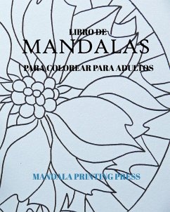 Libro de Mandalas para colorear para adultos - Press, Mandala Printing